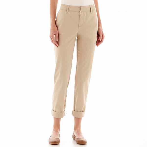 tan twill pants