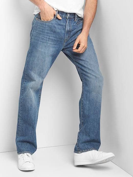 relaxed fit mens black jeans