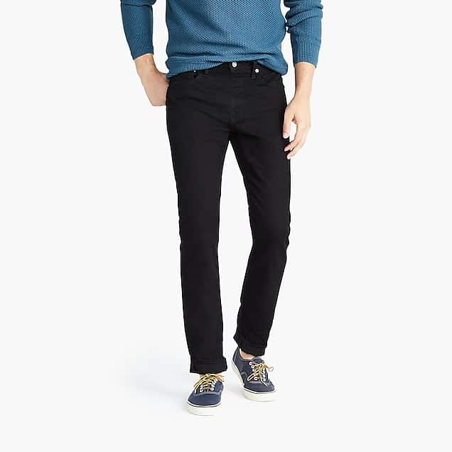 J. Crew Slim-Fit Stretch Jean in Black