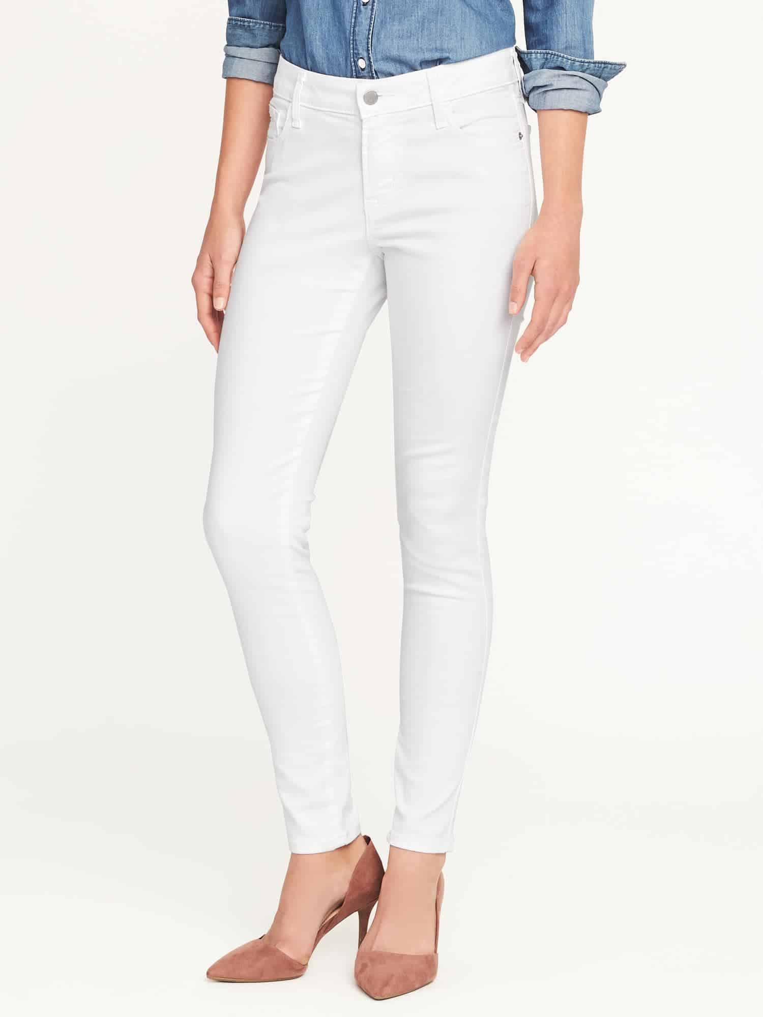 gap white skinny jeans