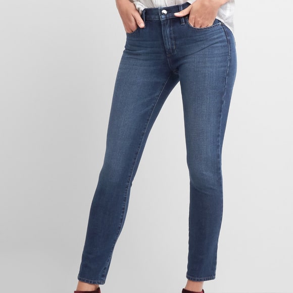 gap low rise true skinny jeans