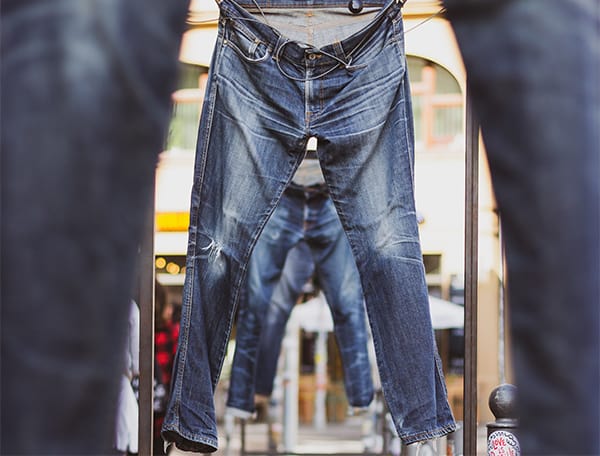 hanged jeans